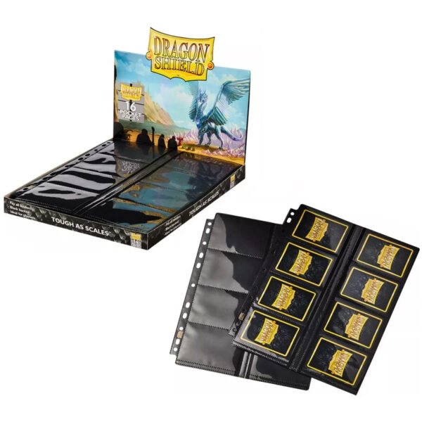 1 Hoja de 16 bolsillos (2 caras) para cartas Clear - Dragon Shield